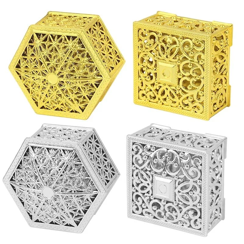 5Pcs/lot Gold Silver Plastic Hollow Cake Candy Box Wedding Favor Marriage Baby Shower Gift Treat Boxes Party Event Supplies
5Pcs/lot Gold Silver Plastic Hollow Cake Candy Box Wedding Favor Marriage Baby Shower Gift Treat Boxes Party Event Supplies