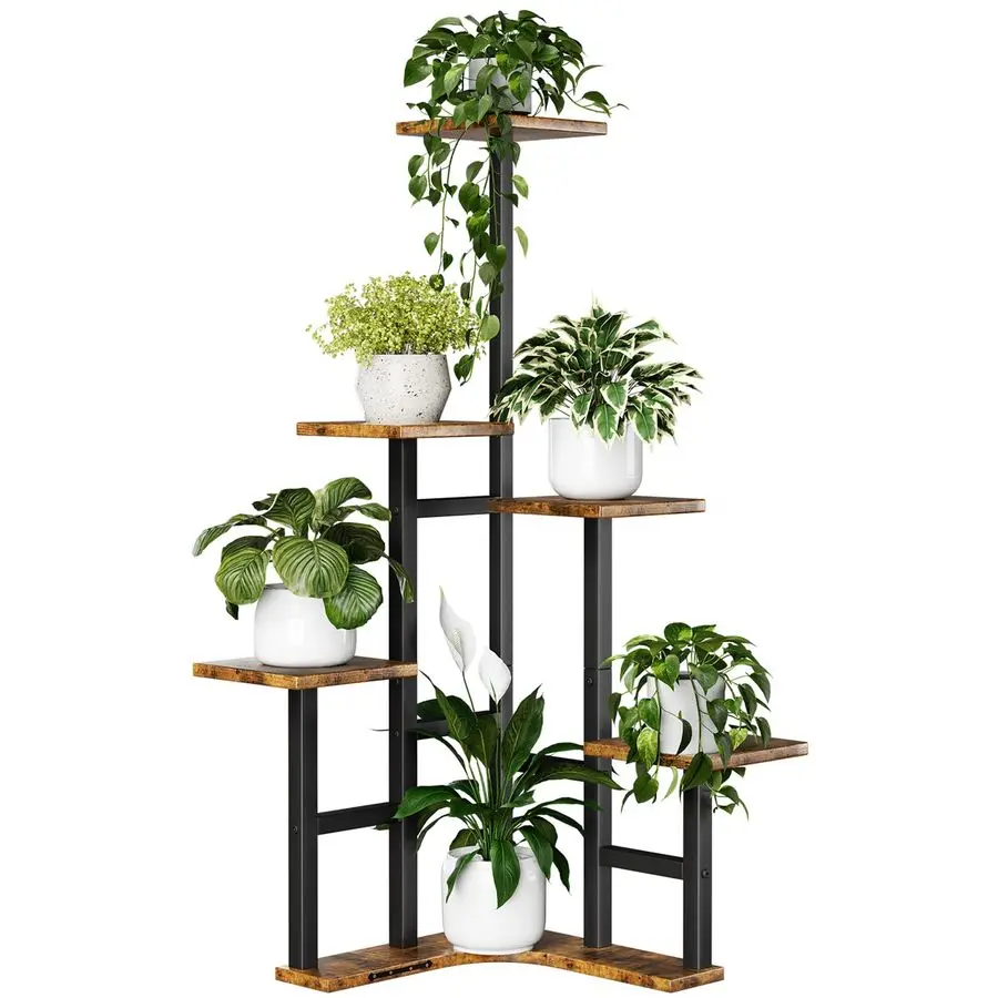 Corner Plant Stand Indoor, 6 Tiered Corner Plant Shelf Flower Stand for Multiple Plants, Plant Shelves Organizer Rack for Livin
Corner Plant Stand Indoor, 6 Tiered Corner Plant Shelf Flower Stand for Multiple Plants, Plant Shelves Organizer Rack for Livin