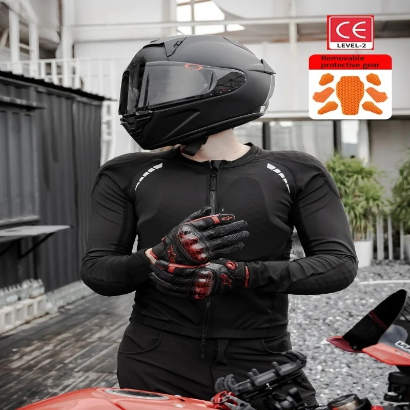 Men's Motorcycle Jacket Full Body Armor, CE Soft Pads Protectors, Motocross Racing Protective Coat for Outdoor Daily Moto Riding
Men's Motorcycle Jacket Full Body Armor, CE Soft Pads Protectors, Motocross Racing Protective Coat for Outdoor Daily Moto Riding