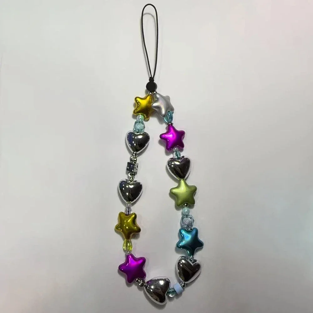 Star Heart Beads Universal Phone Charm Short Chain Mobile Phone Straps Phone Lanyard
Star Heart Beads Universal Phone Charm Short Chain Mobile Phone Straps Phone Lanyard