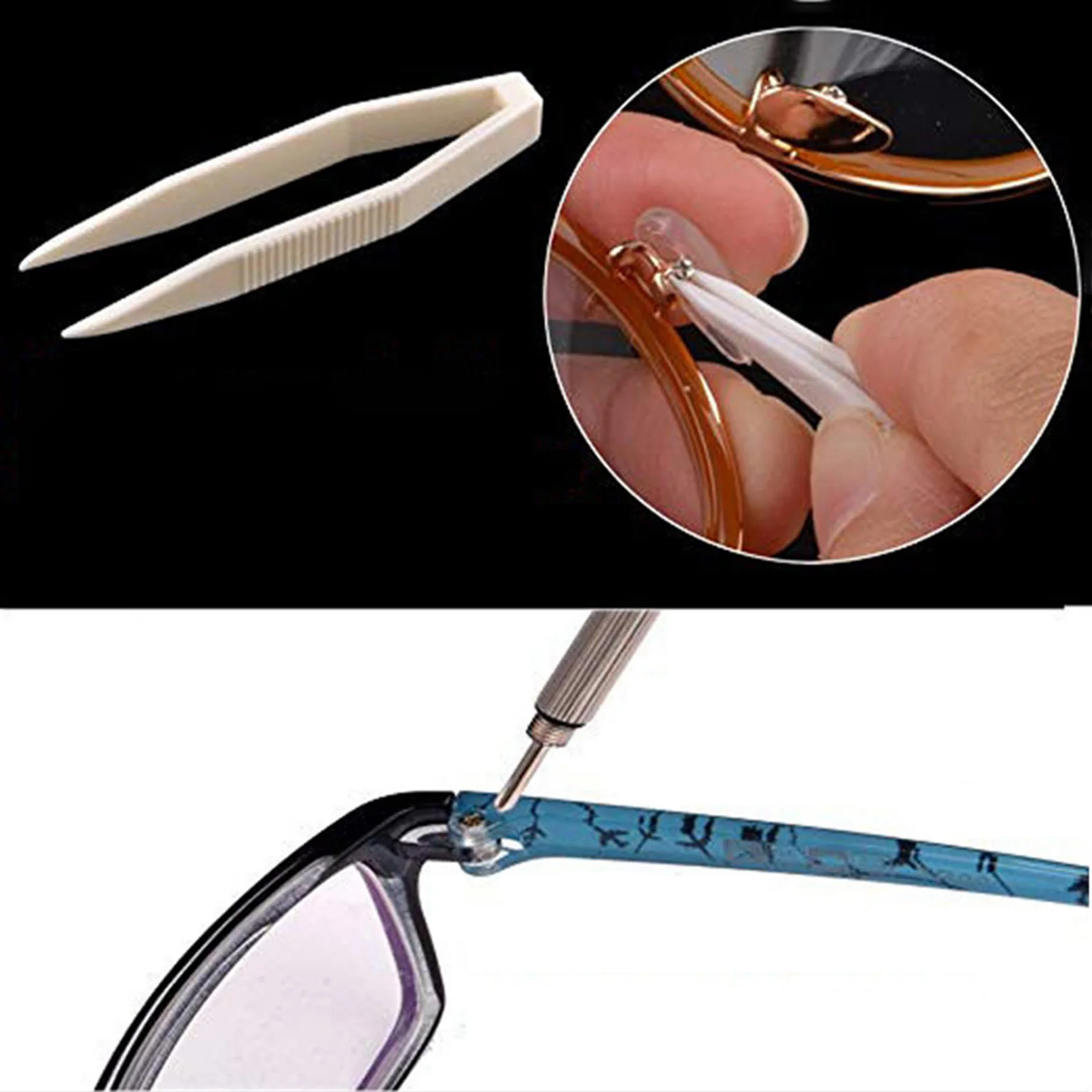 AT33 2X Eyeglass Sunglass Repair Kit With Screws Tweezers Screwdriver Tiny Mini Screws Nuts Assortment Repair Nose Pads
AT33 2X Eyeglass Sunglass Repair Kit With Screws Tweezers Screwdriver Tiny Mini Screws Nuts Assortment Repair Nose Pads