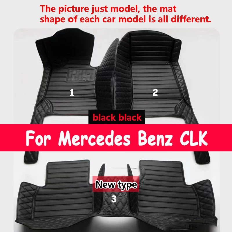 Автомобильные коврики на заказ для Mercedes Benz CLK C209 A209 2002-2010 лет, автомобильные ковры, аксессуары для ног Coche
Автомобильные коврики на заказ для Mercedes Benz CLK C209 A209 2002-2010 лет, автомобильные ковры, аксессуары для ног Coche