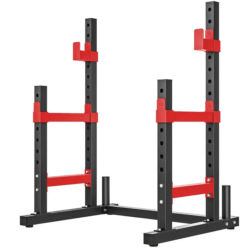 Soozier Adjustable Squat Rack, 660lbs Multi-Functional Bench Press Rack for Weight Lifting Home Gym Strength Training, Red
Soozier Adjustable Squat Rack, 660lbs Multi-Functional Bench Press Rack for Weight Lifting Home Gym Strength Training, Red