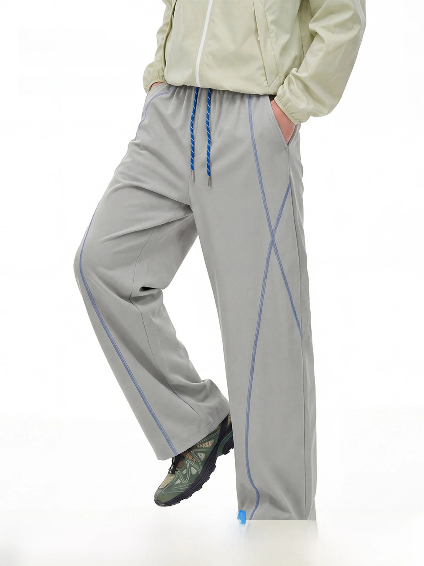 ARTANNIE Quick Dry Sport Trousers Summer New American Hsu Line Color Block Casual Pants Cool Feeling Straight Leg Trousers
ARTANNIE Quick Dry Sport Trousers Summer New American Hsu Line Color Block Casual Pants Cool Feeling Straight Leg Trousers