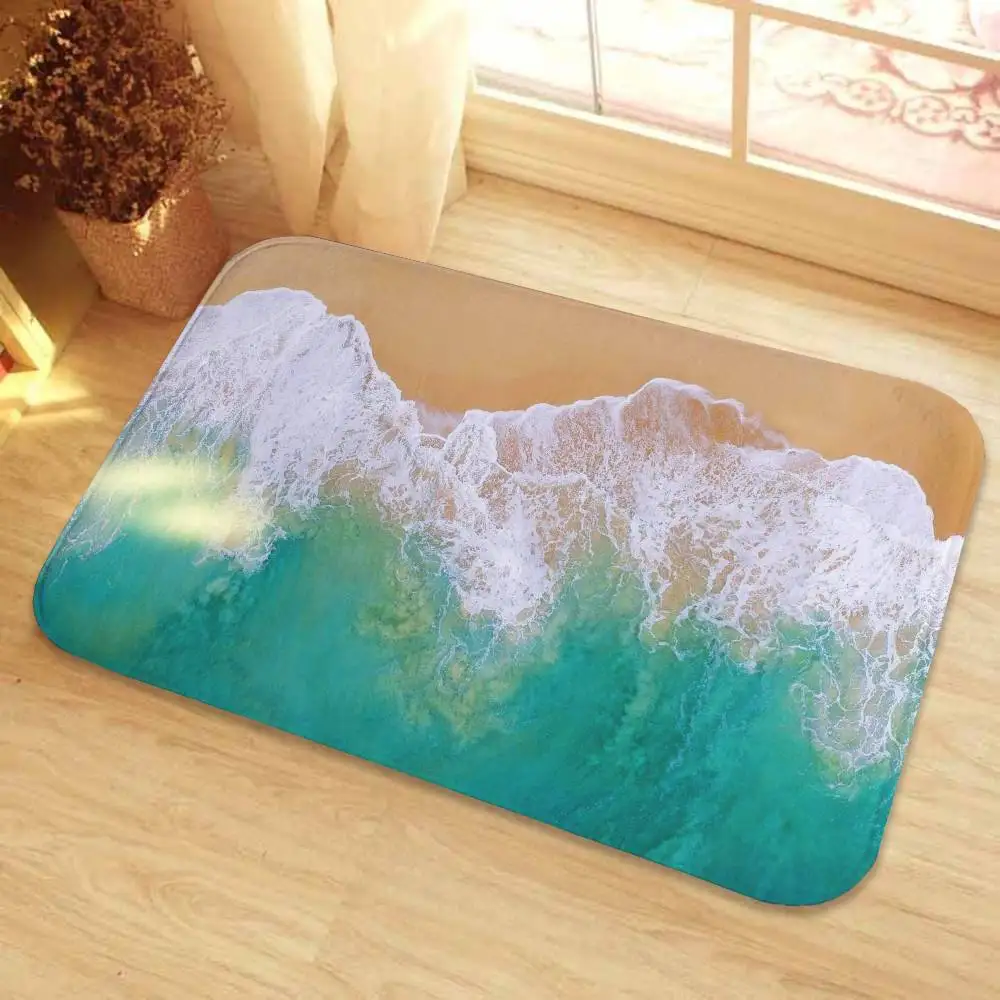 Sea Wave Floor Mat Printed Large Carpets Room And Bedroom Carpets Bathroom Anti Slip Door MATS Small Carpets 
Sea Wave Floor Mat Printed Large Carpets Room And Bedroom Carpets Bathroom Anti Slip Door MATS Small Carpets