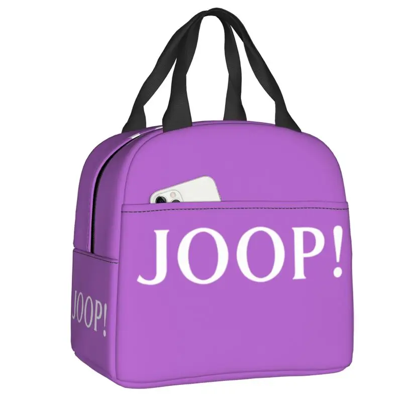 Custom Joops Logo Portable Lunch Boxes for Women Leakproof Thermal Cooler Food Insulated Lunch Bag Office Work
Custom Joops Logo Portable Lunch Boxes for Women Leakproof Thermal Cooler Food Insulated Lunch Bag Office Work