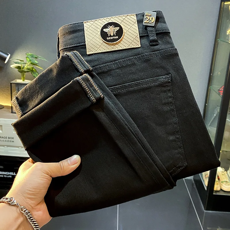 Slim fit small leg jeans for men, casual, simple, versatile, fashionable, street classic, solid color denim pants
Slim fit small leg jeans for men, casual, simple, versatile, fashionable, street classic, solid color denim pants