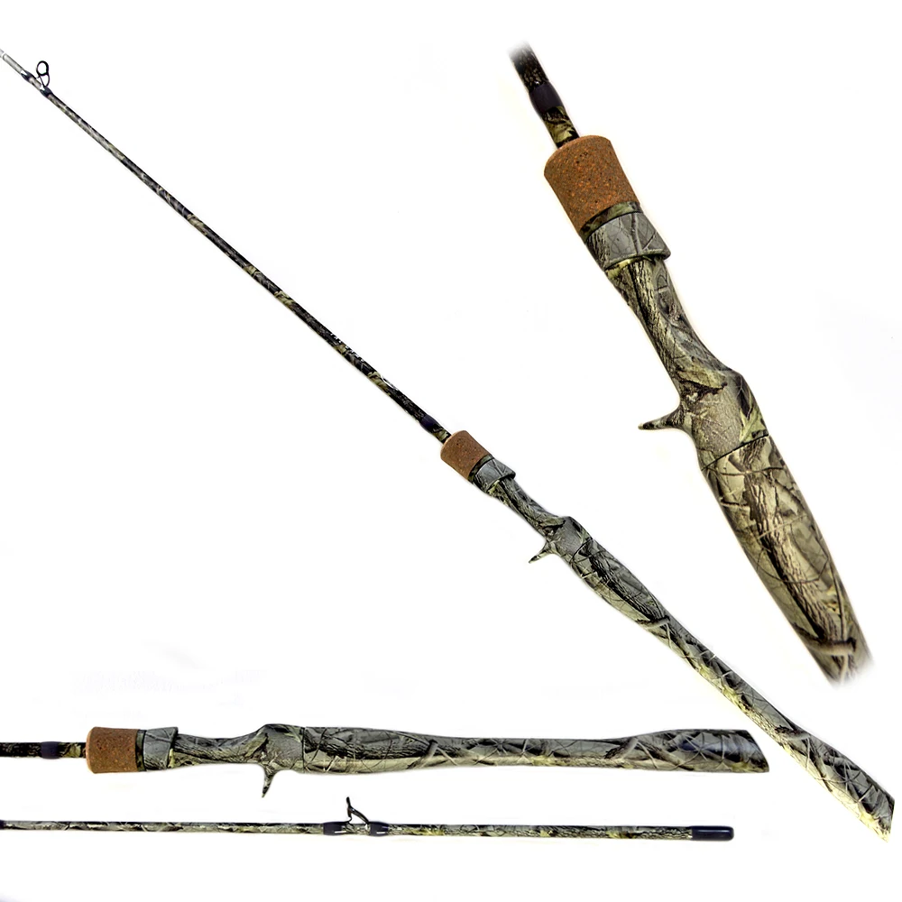 Carbon Camo Reel Seat and Grip Performance Design Fising Rod, Medium Fast Action, 7ft, 2 sections
Carbon Camo Reel Seat and Grip Performance Design Fising Rod, Medium Fast Action, 7ft, 2 sections