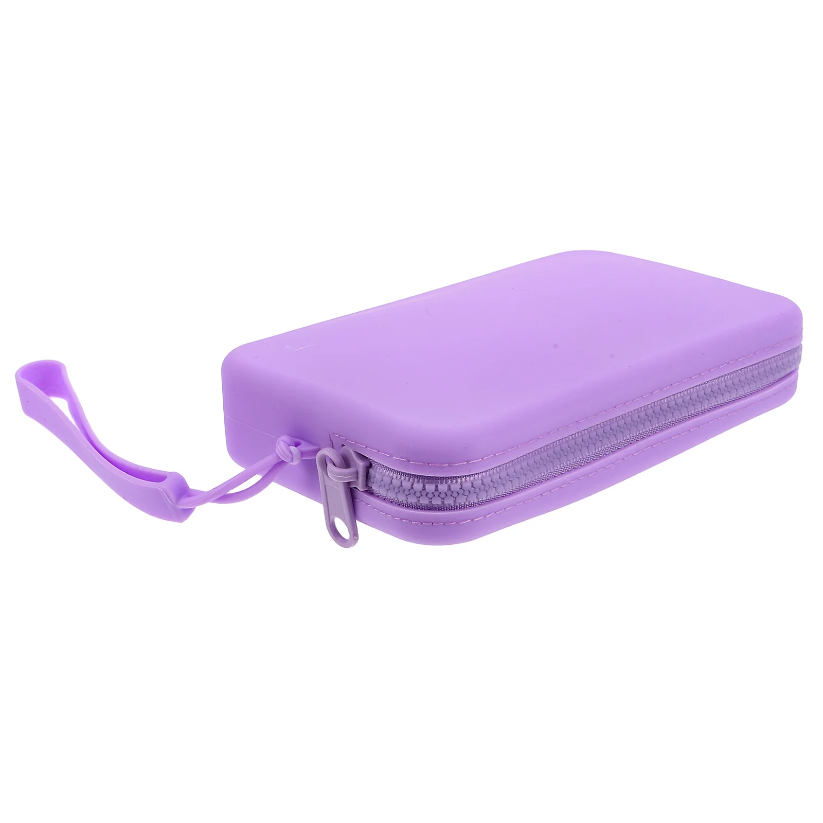 Silicone Makeup Bag Rectangular Small Waterproof Pouch Portable Travel Organizer Zipper Closure Purple
Silicone Makeup Bag Rectangular Small Waterproof Pouch Portable Travel Organizer Zipper Closure Purple