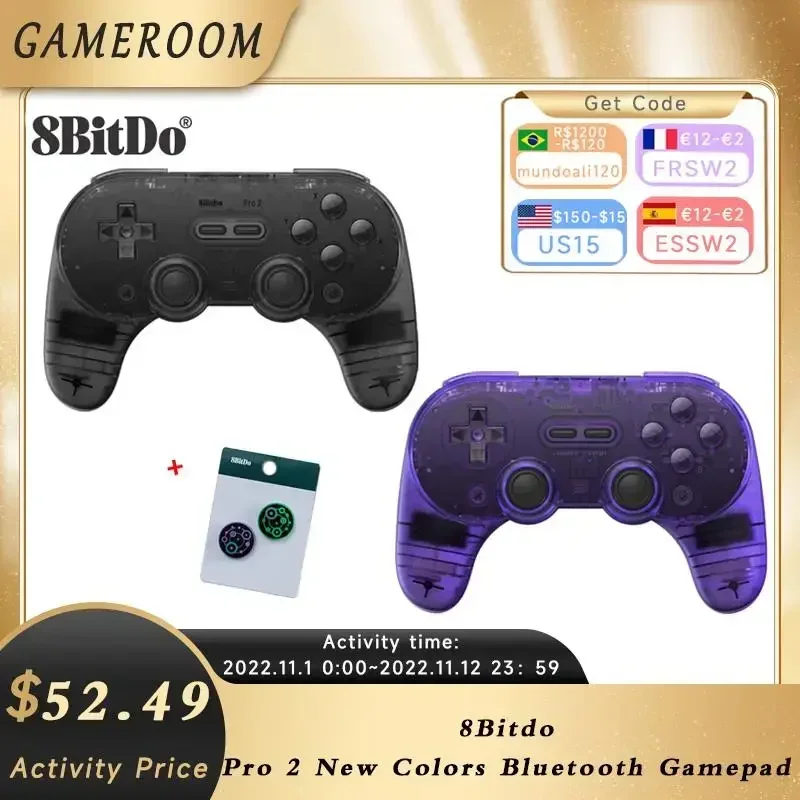 US.EU 8Bitdo Pro 2 Exclusive Colors Bluetooth Controller Wireless Gamepad Joystick for Switch OLED PC macOS Android Steam
US.EU 8Bitdo Pro 2 Exclusive Colors Bluetooth Controller Wireless Gamepad Joystick for Switch OLED PC macOS Android Steam