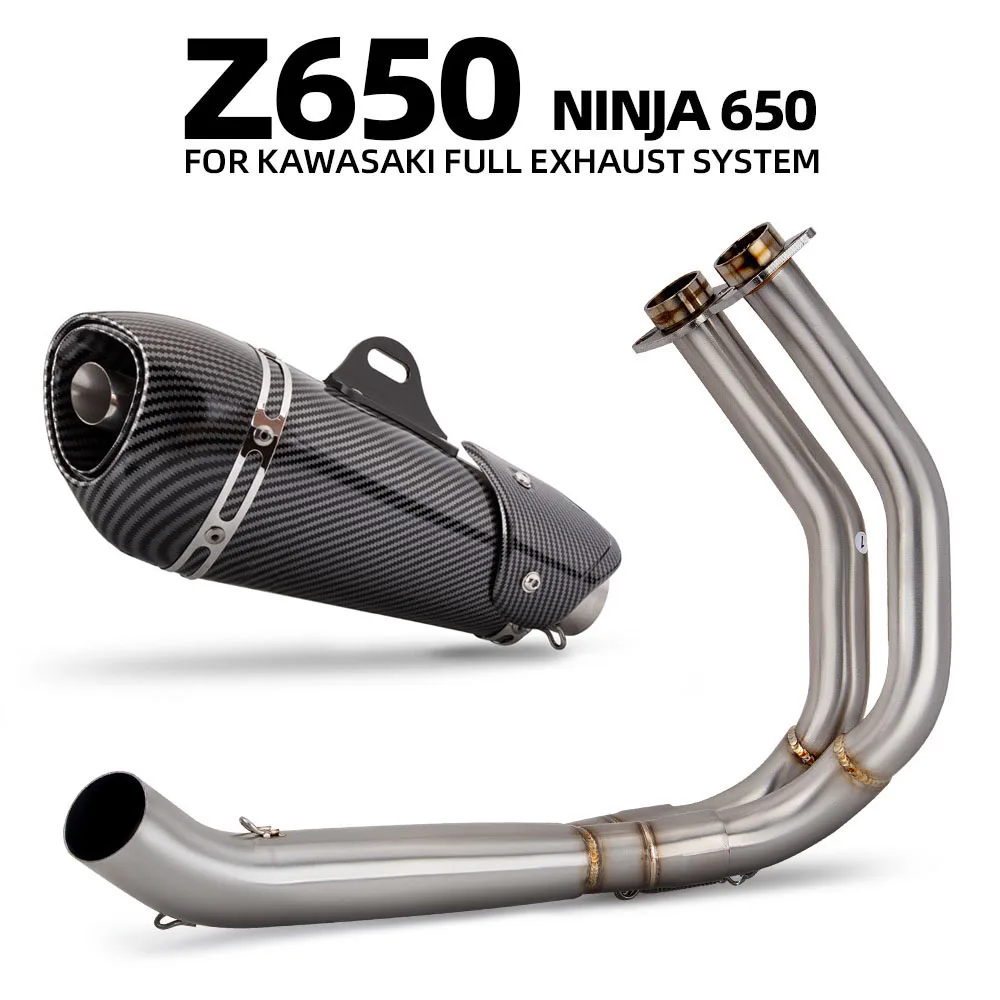 Z650 Exhaust System For Kawasaki Ninja 650 2017-2023 Motorcycle Exhausts Pipe Street Bike Manifold Alpha Muffler with DB Killer
Z650 Exhaust System For Kawasaki Ninja 650 2017-2023 Motorcycle Exhausts Pipe Street Bike Manifold Alpha Muffler with DB Killer