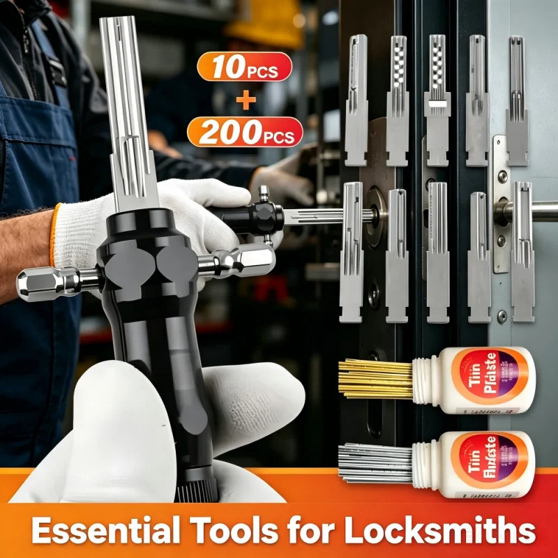 Multifunctional High Precision Lock Pick Tool Set Storm Style Portable Lock Opener Household Door Lock Decoder Repair Tools