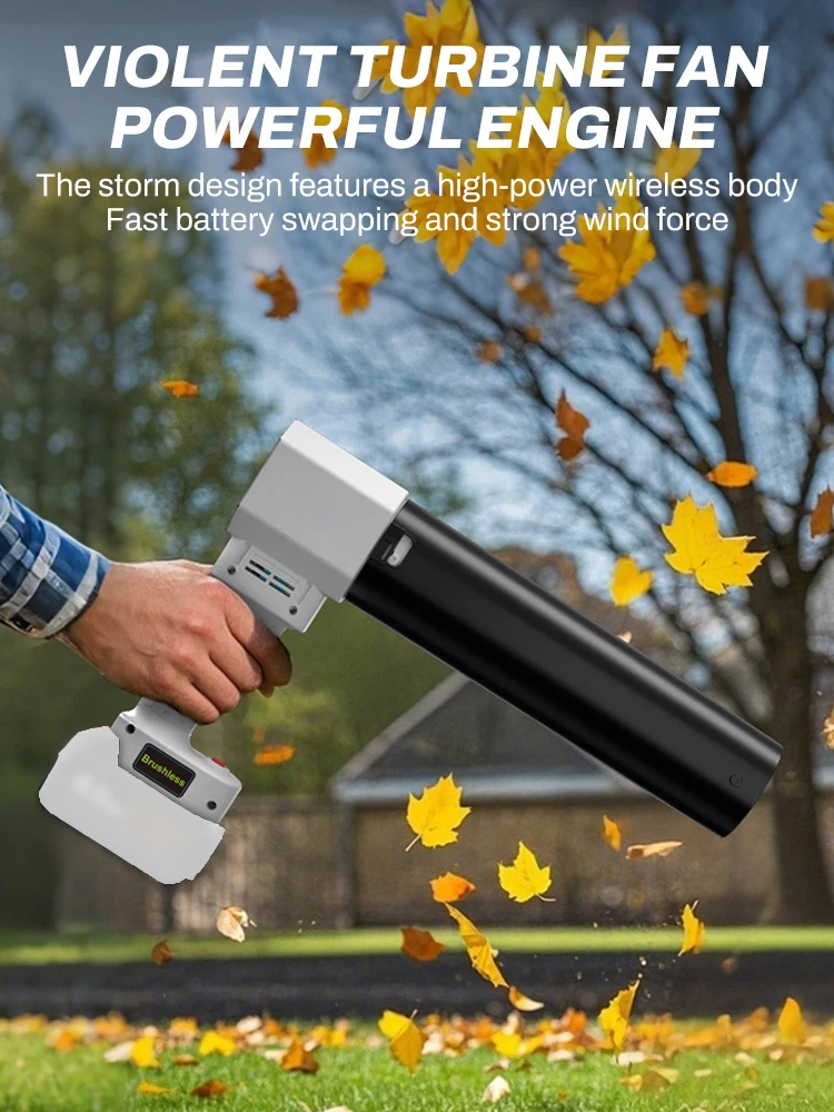 Powerful Dust Blower Strong Blowing Force Super Cordless Electric Air Duster Brushless High-Power Leaf Blower For Makita Battery
Powerful Dust Blower Strong Blowing Force Super Cordless Electric Air Duster Brushless High-Power Leaf Blower For Makita Battery