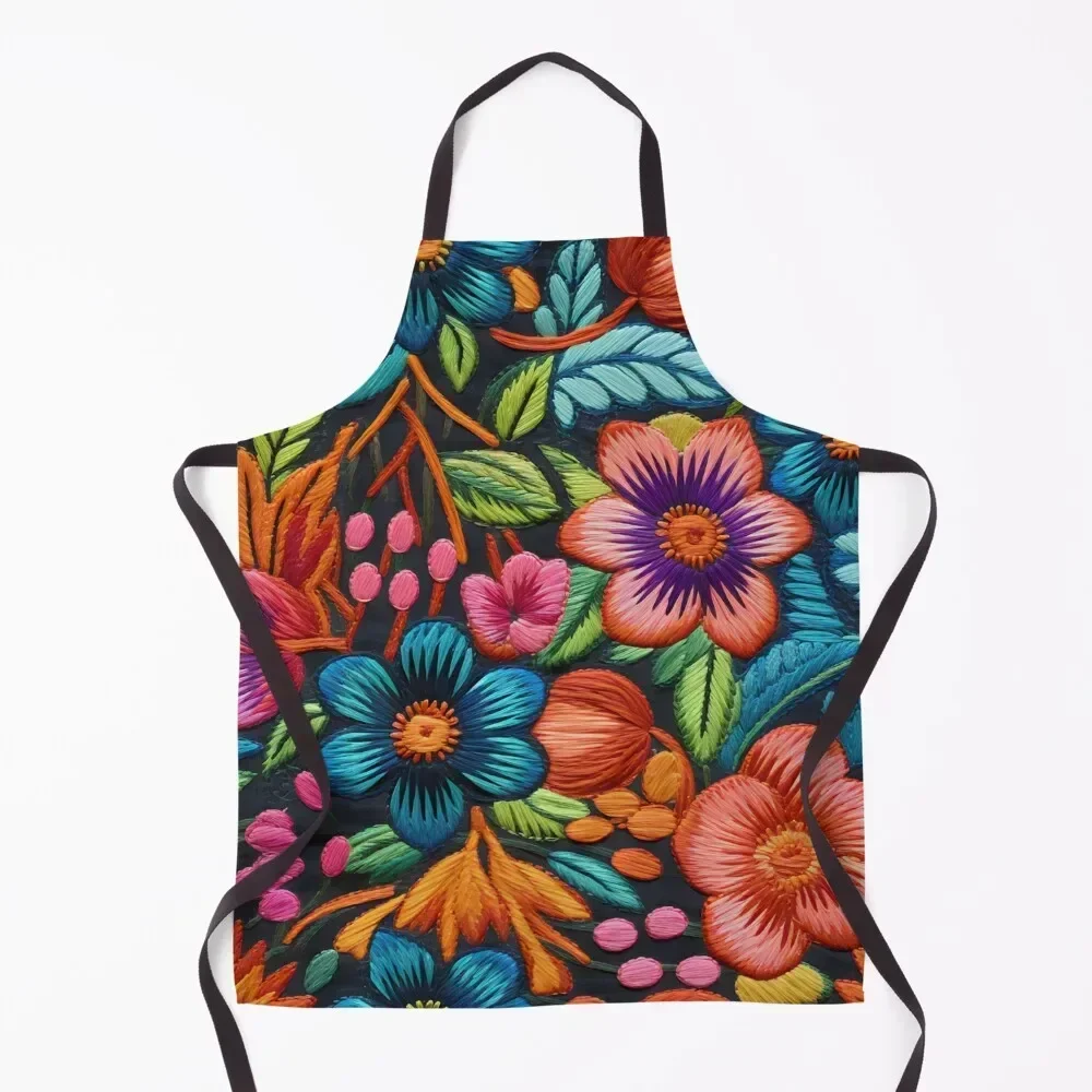 Vibrant Floral Embroidery Pattern Apron for kitchen useful Kitchen For Men Waiter Uniforms Apron
Vibrant Floral Embroidery Pattern Apron for kitchen useful Kitchen For Men Waiter Uniforms Apron