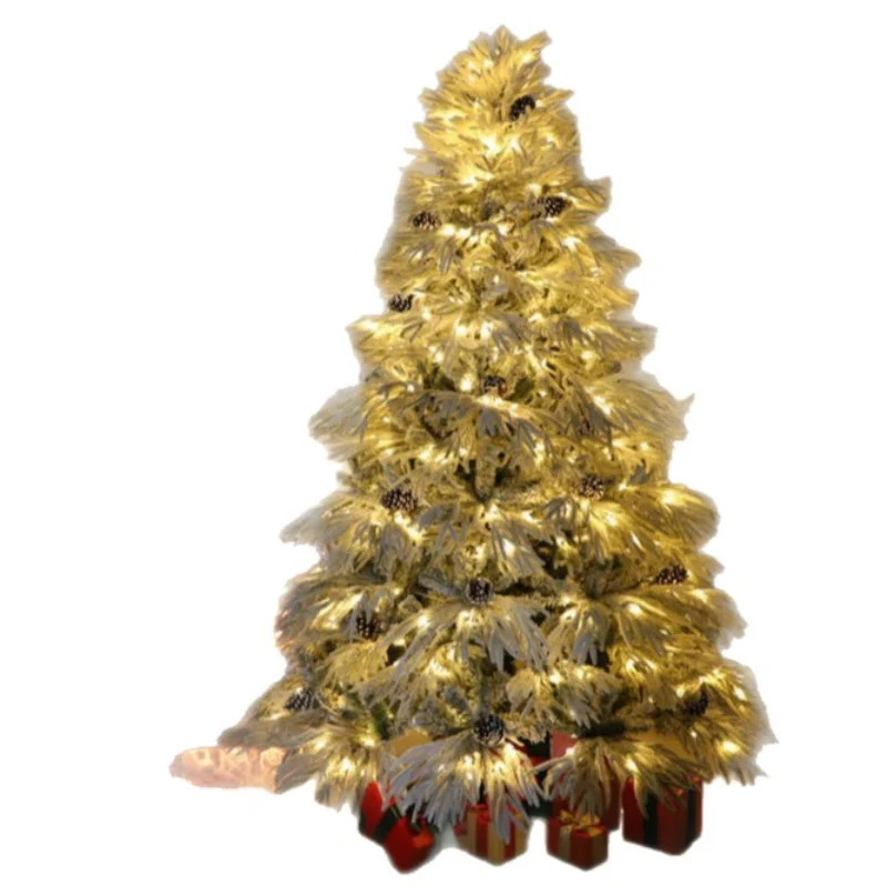 Flocking Christmas tree PE + PVC mixed cedar tree luxury encryption hotel window ornament 
Flocking Christmas tree PE + PVC mixed cedar tree luxury encryption hotel window ornament