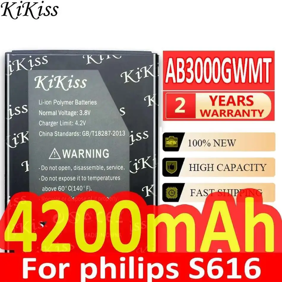 Надежный источник питания AB3000GWMT для экологически чистого аккумулятора мобильного телефона Philips S616 4200 мАч
Надежный источник питания AB3000GWMT для экологически чистого аккумулятора мобильного телефона Philips S616 4200 мАч