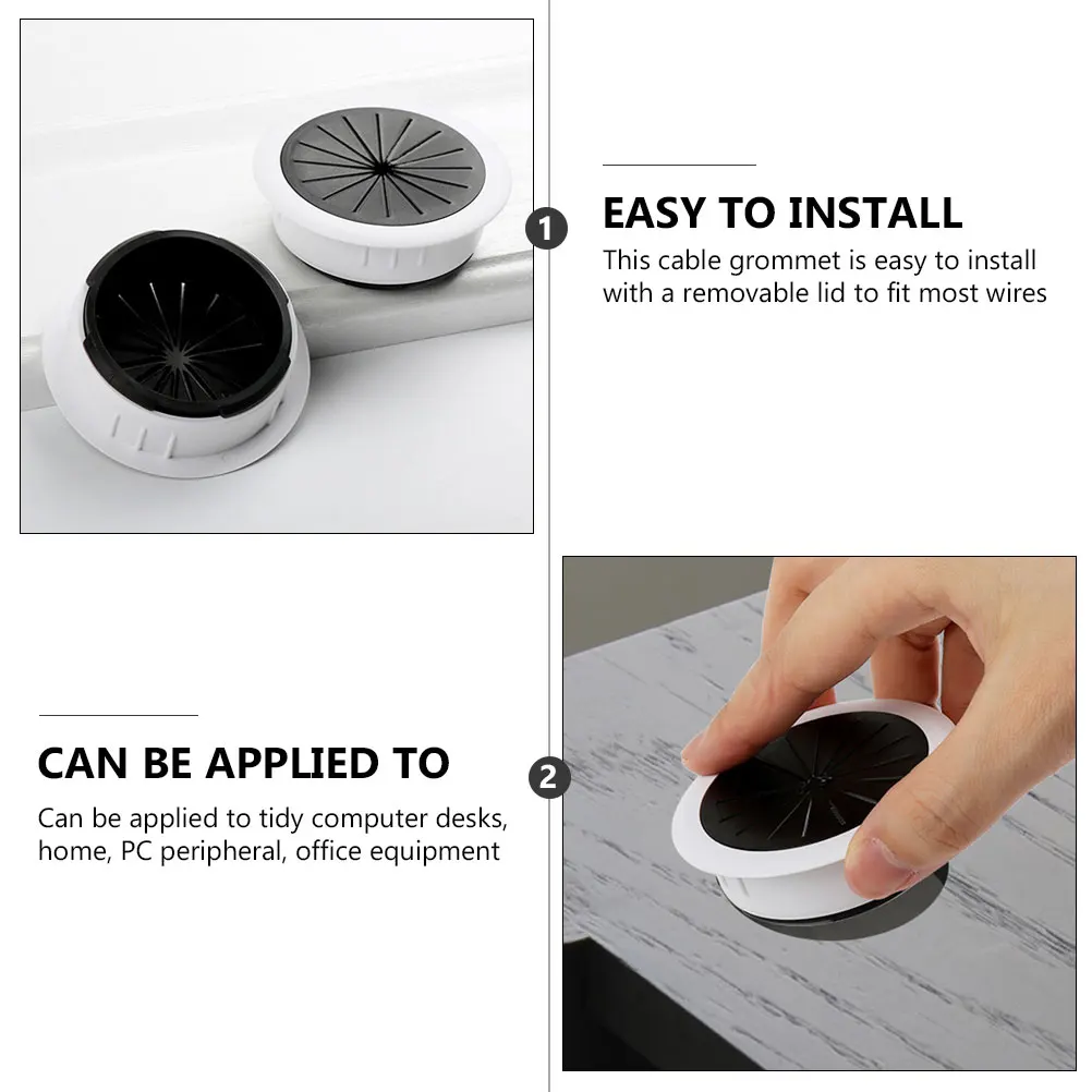 6 Pcs Cable Hole Cover Desk Wire Grommet Desktop Cord Grommets for Cables Electric Table
6 Pcs Cable Hole Cover Desk Wire Grommet Desktop Cord Grommets for Cables Electric Table