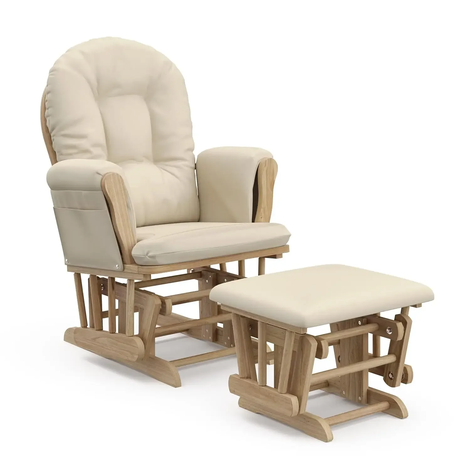 Premium Hoop Glider and Ottoman (Natural/Beige) – Padded Cushions with Storage Pocket, Smooth Rocking Motion, Easy to Assemble
Premium Hoop Glider and Ottoman (Natural/Beige) – Padded Cushions with Storage Pocket, Smooth Rocking Motion, Easy to Assemble
