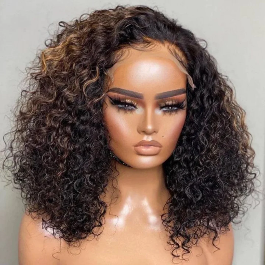 Soft Highlight Brown Glueless 180Density Short Bob Kinky Curly Deep Lace Front Wig For Women With Baby Hair Preplucked Daily
Soft Highlight Brown Glueless 180Density Short Bob Kinky Curly Deep Lace Front Wig For Women With Baby Hair Preplucked Daily