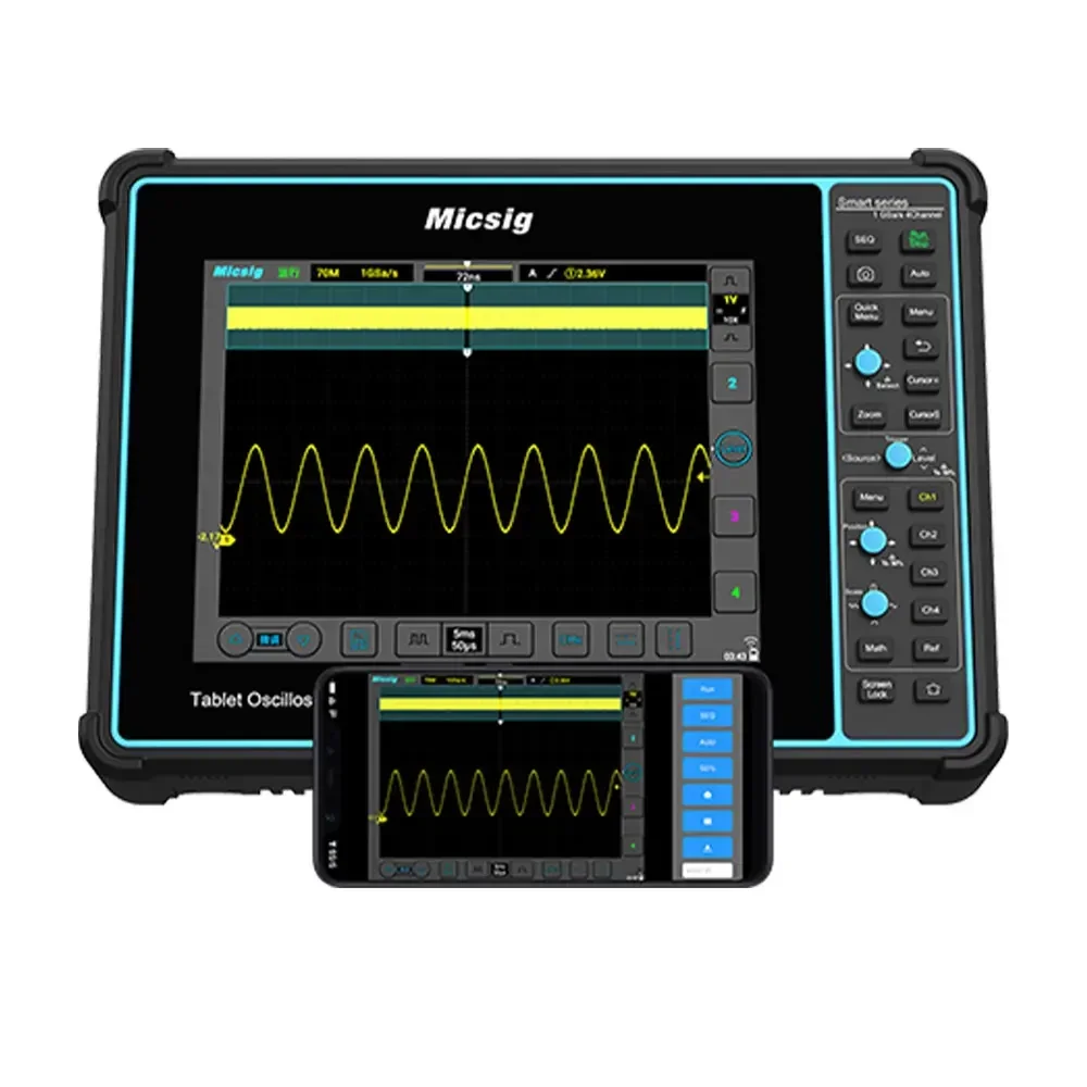 IN STOCK Micsig STO2002 200MHz 1GSa/s Tablet Digital Oscilloscope 2-Channels with 6 Decodings 
IN STOCK Micsig STO2002 200MHz 1GSa/s Tablet Digital Oscilloscope 2-Channels with 6 Decodings