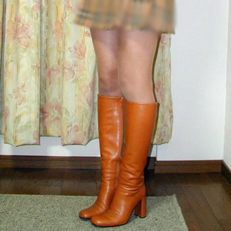 Orange Knee High Matte Boots Chunky Heel Square Toe Fashionable Sexy Cool 2025 Summer Big Size Woman Shoes Zapatillas Mujer
Orange Knee High Matte Boots Chunky Heel Square Toe Fashionable Sexy Cool 2025 Summer Big Size Woman Shoes Zapatillas Mujer