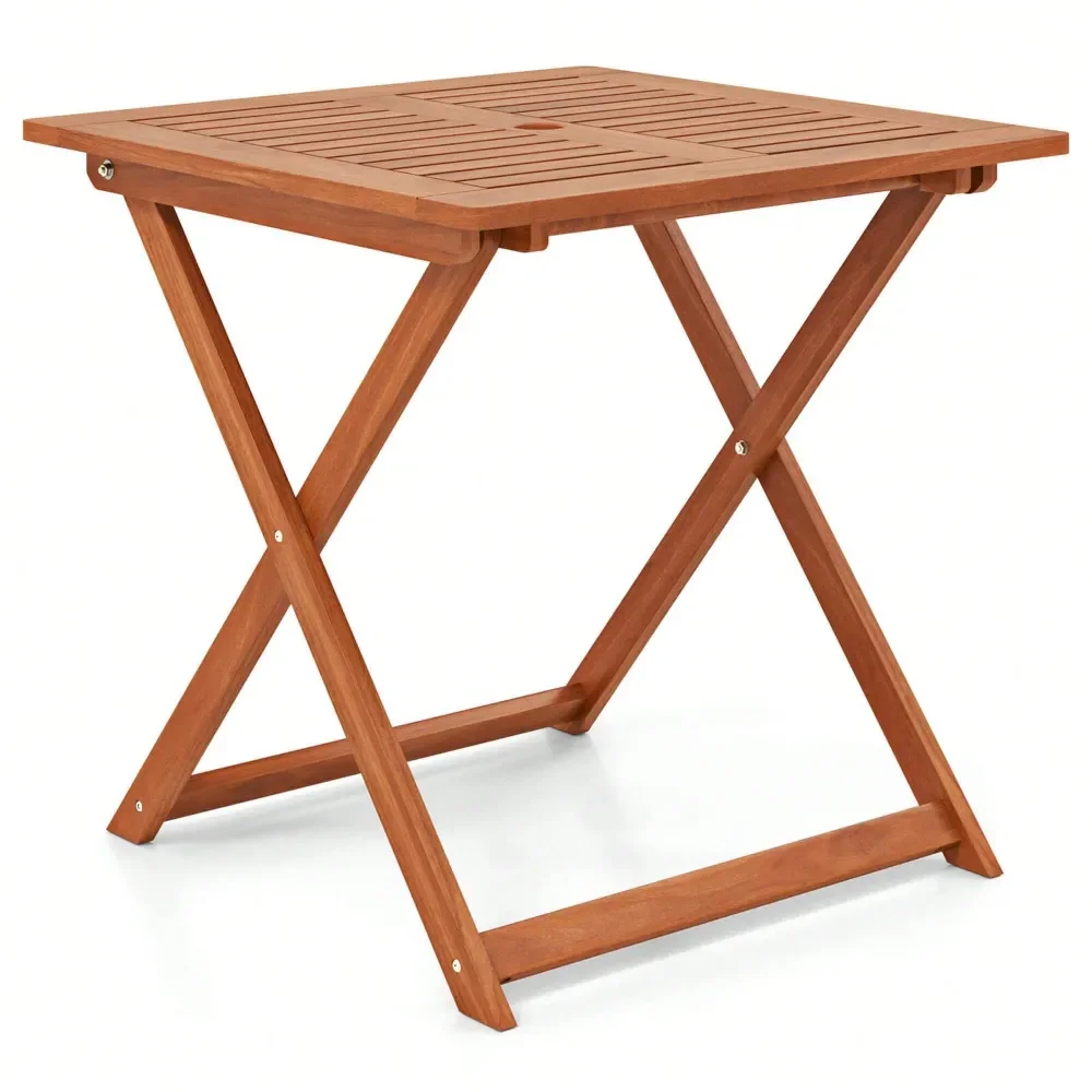 1 2 PCS 29.5 X 29.5 Patio Dining Table With Teak Painting 2 Umbrella Hole For Balcony
1 2 PCS 29.5 X 29.5 Patio Dining Table With Teak Painting 2 Umbrella Hole For Balcony