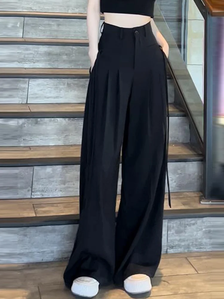Korean Style High Waist Wide Leg Suit Pants Casual Loose Long Trousers Summer New Arrival Draping Straight Leg Trousers
Korean Style High Waist Wide Leg Suit Pants Casual Loose Long Trousers Summer New Arrival Draping Straight Leg Trousers