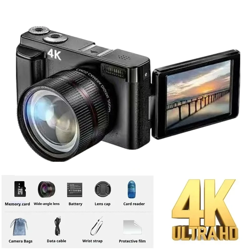 4K Digital camera, optical 16x zoom, 64MP high-definition front and rear dual cameras, AF automatic/manual focus, travel camera
4K Digital camera, optical 16x zoom, 64MP high-definition front and rear dual cameras, AF automatic/manual focus, travel camera