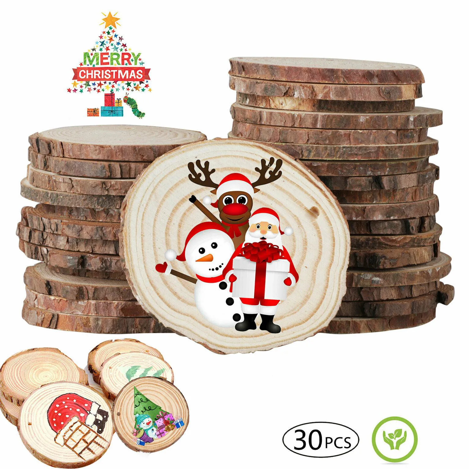 Natural Wood Slices Round Circle Tree Bark Log 3-12cm Wooden Circles for DIY Crafts Wedding Decorations Christmas Ornaments
Natural Wood Slices Round Circle Tree Bark Log 3-12cm Wooden Circles for DIY Crafts Wedding Decorations Christmas Ornaments