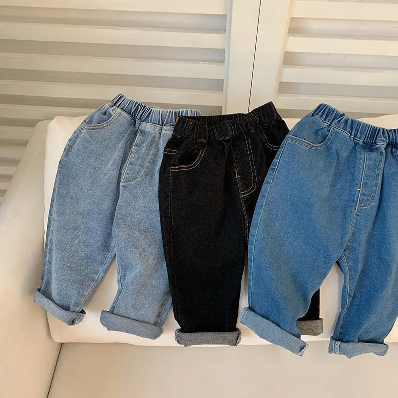 Boys Jeans Autumn New Baby Boys Casual Elastic Waist Loose Denim Pants With Pockets Children's Trousers
Boys Jeans Autumn New Baby Boys Casual Elastic Waist Loose Denim Pants With Pockets Children's Trousers