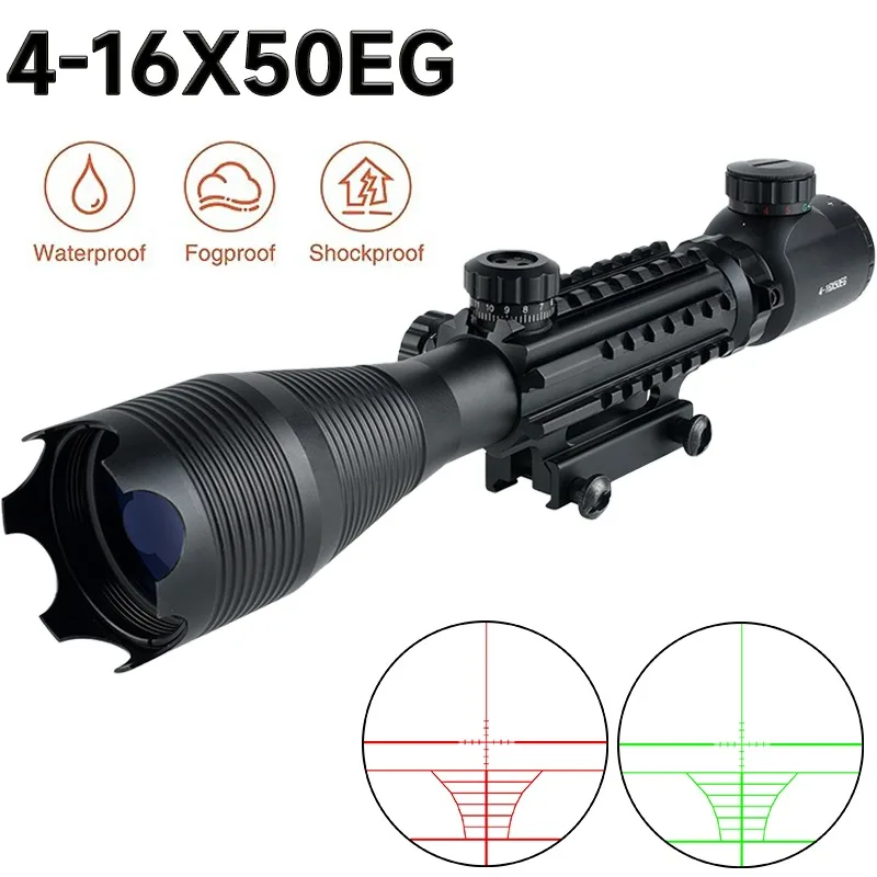 Охотничий оптический прицел 4-16x50EG, Красный/Зеленый Регулируемый прицел, тактический оптический прицел, подходит для стрельбы с дальним радиусом действия 20 мм, планка Вивера
Охотничий оптический прицел 4-16x50EG, Красный/Зеленый Регулируемый прицел, тактический оптический прицел, подходит для стрельбы с дальним радиусом действия 20 мм, планка Вивера