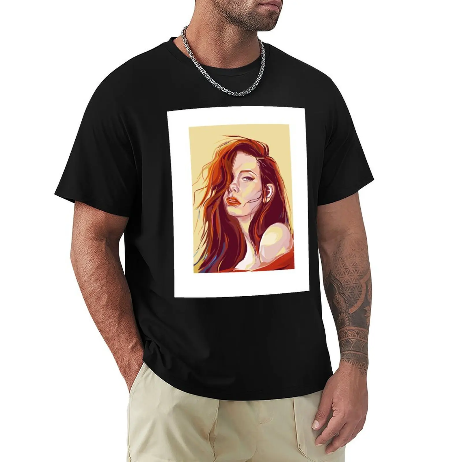 Beautiful Ginger Blonde Portrait T-Shirt Plus Size Outdoor Casual Top
Beautiful Ginger Blonde Portrait T-Shirt Plus Size Outdoor Casual Top