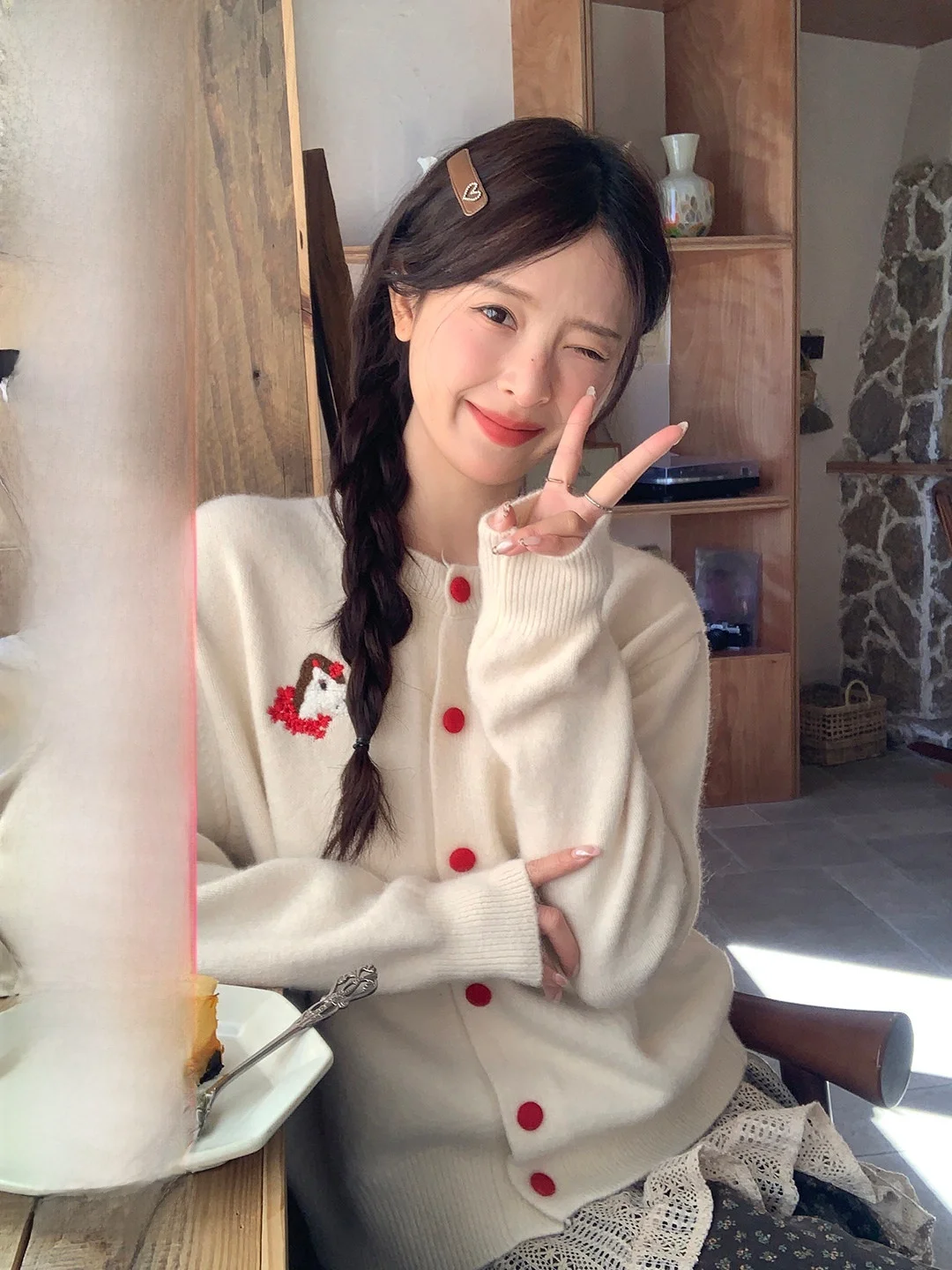 Lu Fre New Year Embroidered Sweater Cardigan Loose Fit Korean Sle Soft Breathable Long Sve round Ne Top for ...
Lu Fre New Year Embroidered Sweater Cardigan Loose Fit Korean Sle Soft Breathable Long Sve round Ne Top for ...