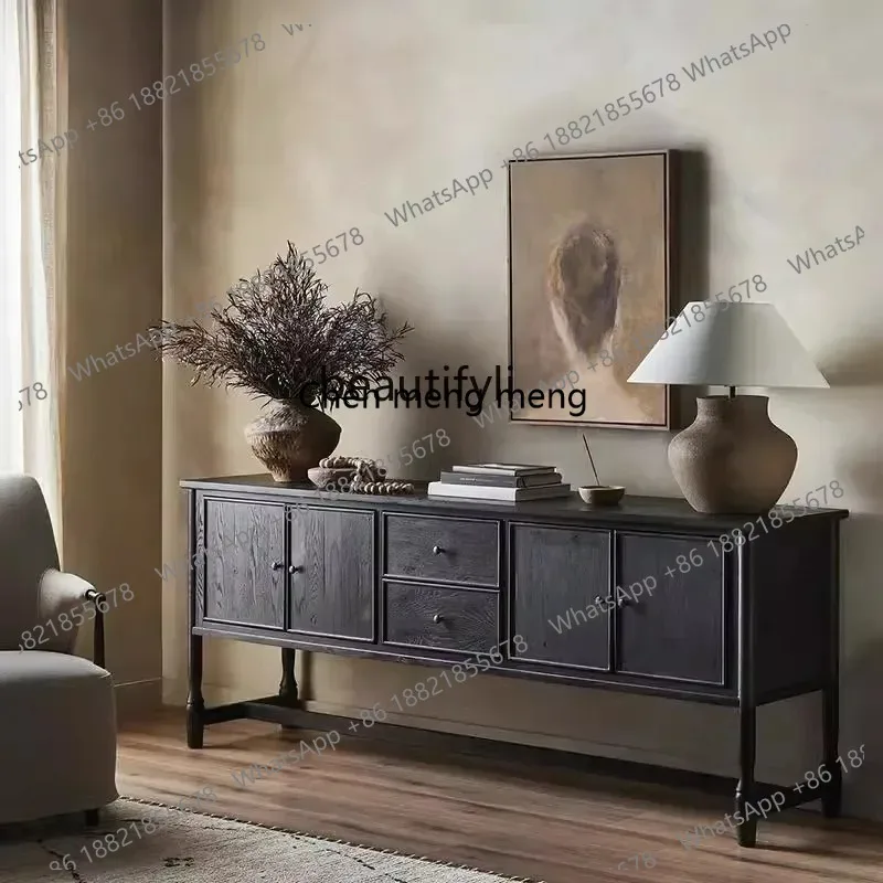 new retro solid wood TV cabinet household living room entrance cabinet log style simple French light luxury dining side cabinets
new retro solid wood TV cabinet household living room entrance cabinet log style simple French light luxury dining side cabinets