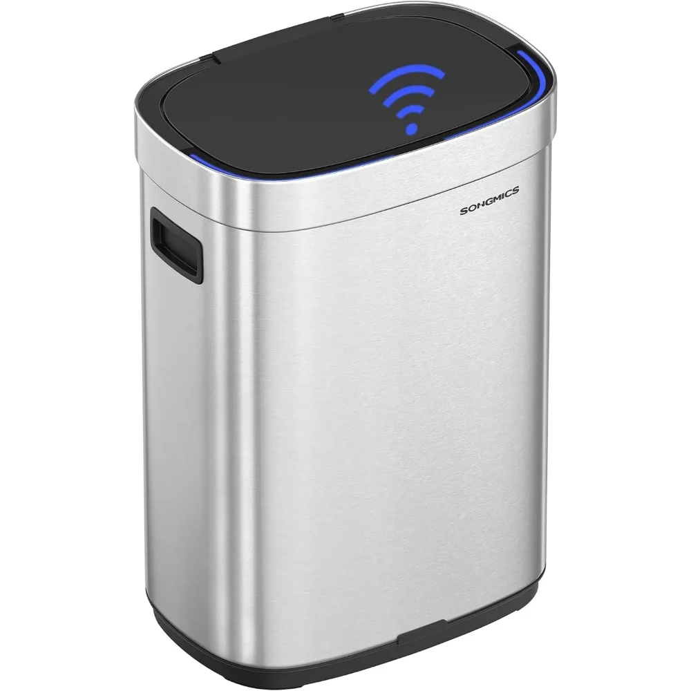 Kitchen Trash Can, 17.2-Gallon (65 L) Motion Sensor Garbage Can, Stainless Steel Trash Bin, Ozone Odor Control, Stay-Open
Kitchen Trash Can, 17.2-Gallon (65 L) Motion Sensor Garbage Can, Stainless Steel Trash Bin, Ozone Odor Control, Stay-Open