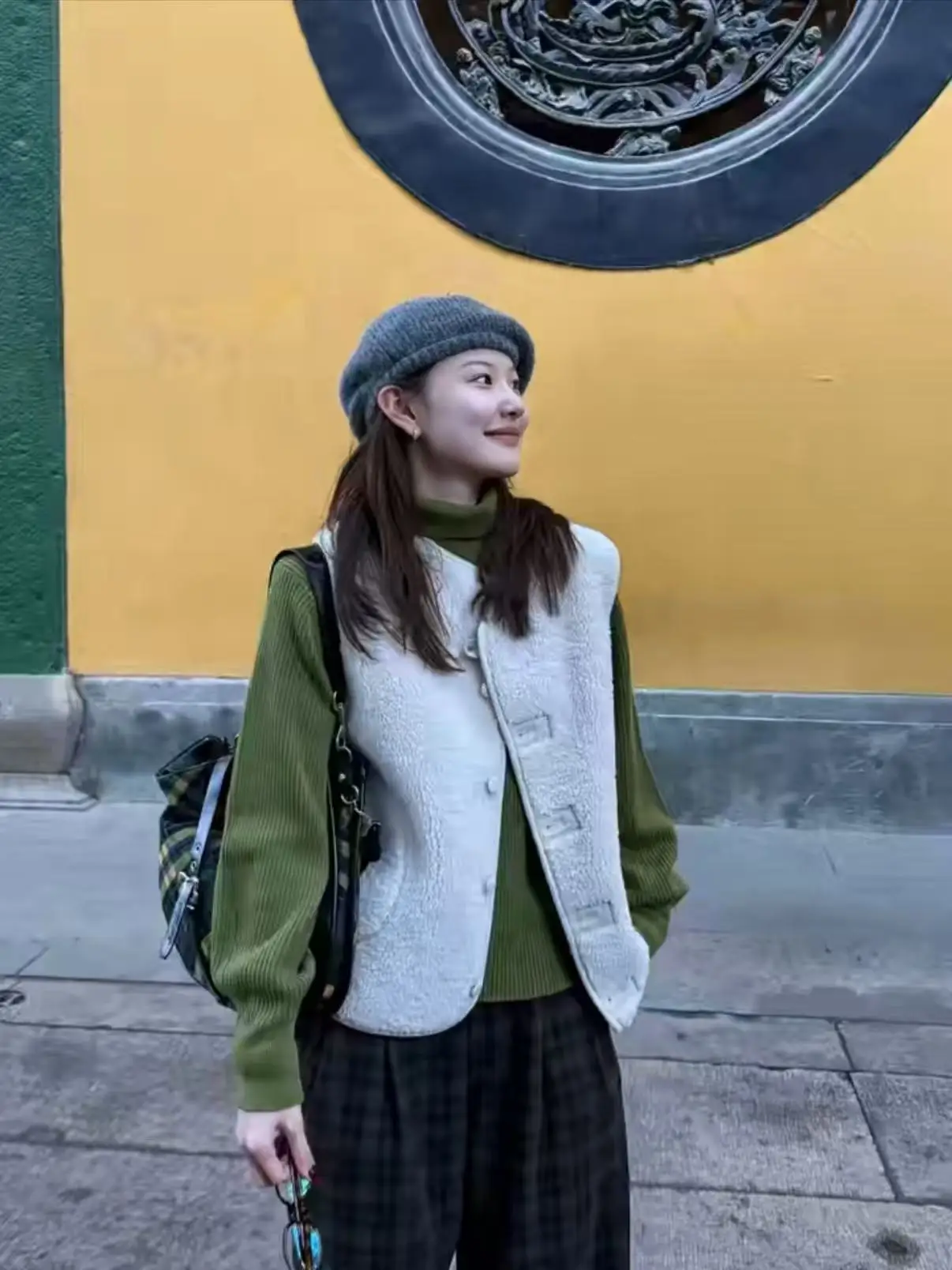 Adorable Plu Woolen Vest Women's Faion Slimming Vintage Outerwear Spring Season Age-Defng Versatile Girls' Sle
Adorable Plu Woolen Vest Women's Faion Slimming Vintage Outerwear Spring Season Age-Defng Versatile Girls' Sle