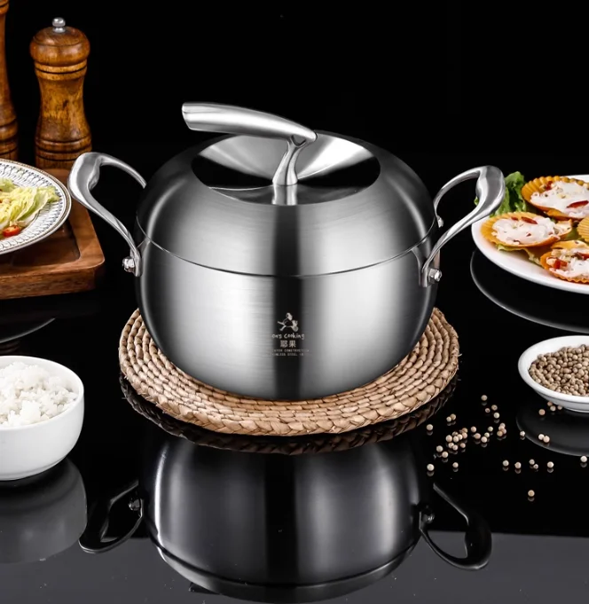 Multifunctional Digester Integrated Pot Independent Steaming Rack Stainless Stew Pot Set