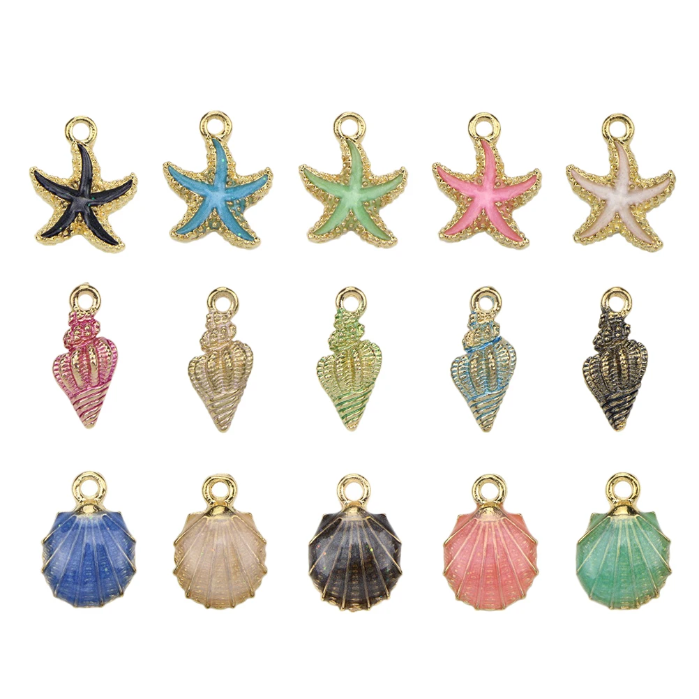 15pcs Alloy Hair Accessories Non Fading Odorless Marine Animal Shape DIY Necklace Bracelet Earrings Making Jewelry Repair
15pcs Alloy Hair Accessories Non Fading Odorless Marine Animal Shape DIY Necklace Bracelet Earrings Making Jewelry Repair