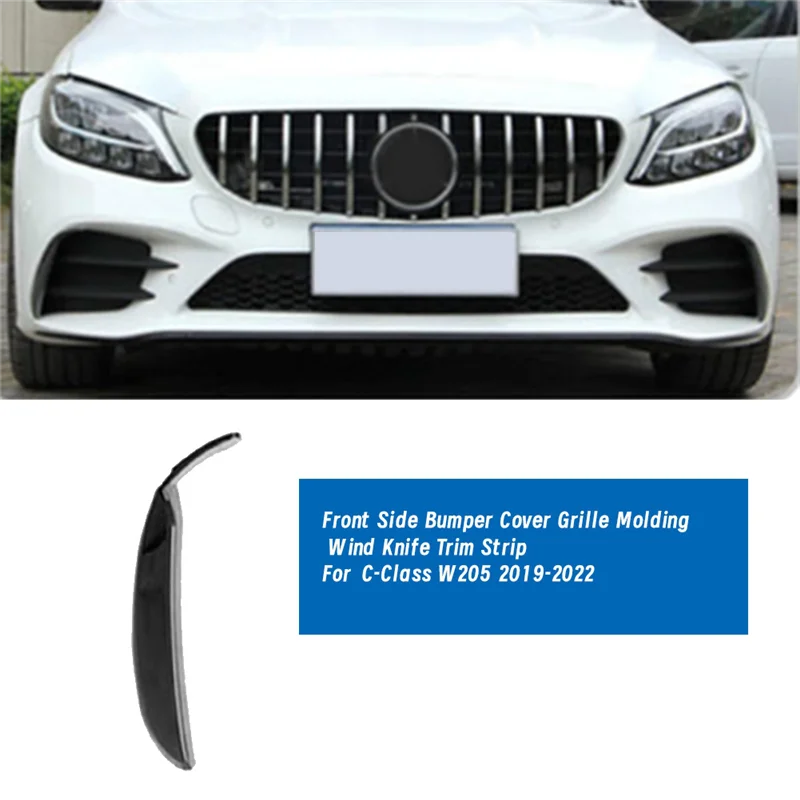 OB-1Pair Side Bumper Grille Molding Wind Knife Trim Strip For C-Class W205 2019-2022 A2058859802 A2058859902
OB-1Pair Side Bumper Grille Molding Wind Knife Trim Strip For C-Class W205 2019-2022 A2058859802 A2058859902