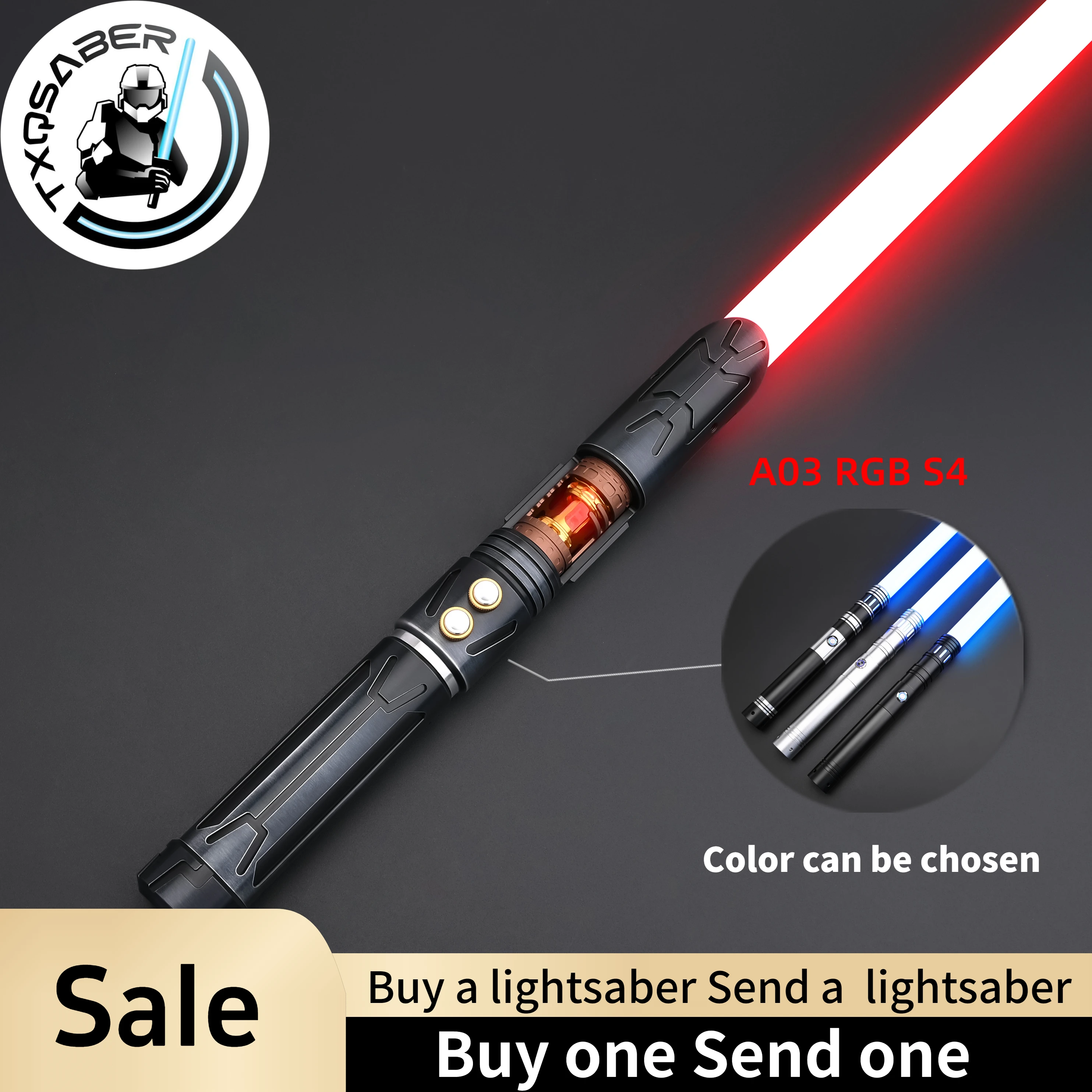 TXQSABER Lightsaber Dark Hunter Laser Sword Smooth Swing Blaster FOC Metal Hilt Heavy Dueling Lightsaber for Adult Cosplay Toys
TXQSABER Lightsaber Dark Hunter Laser Sword Smooth Swing Blaster FOC Metal Hilt Heavy Dueling Lightsaber for Adult Cosplay Toys