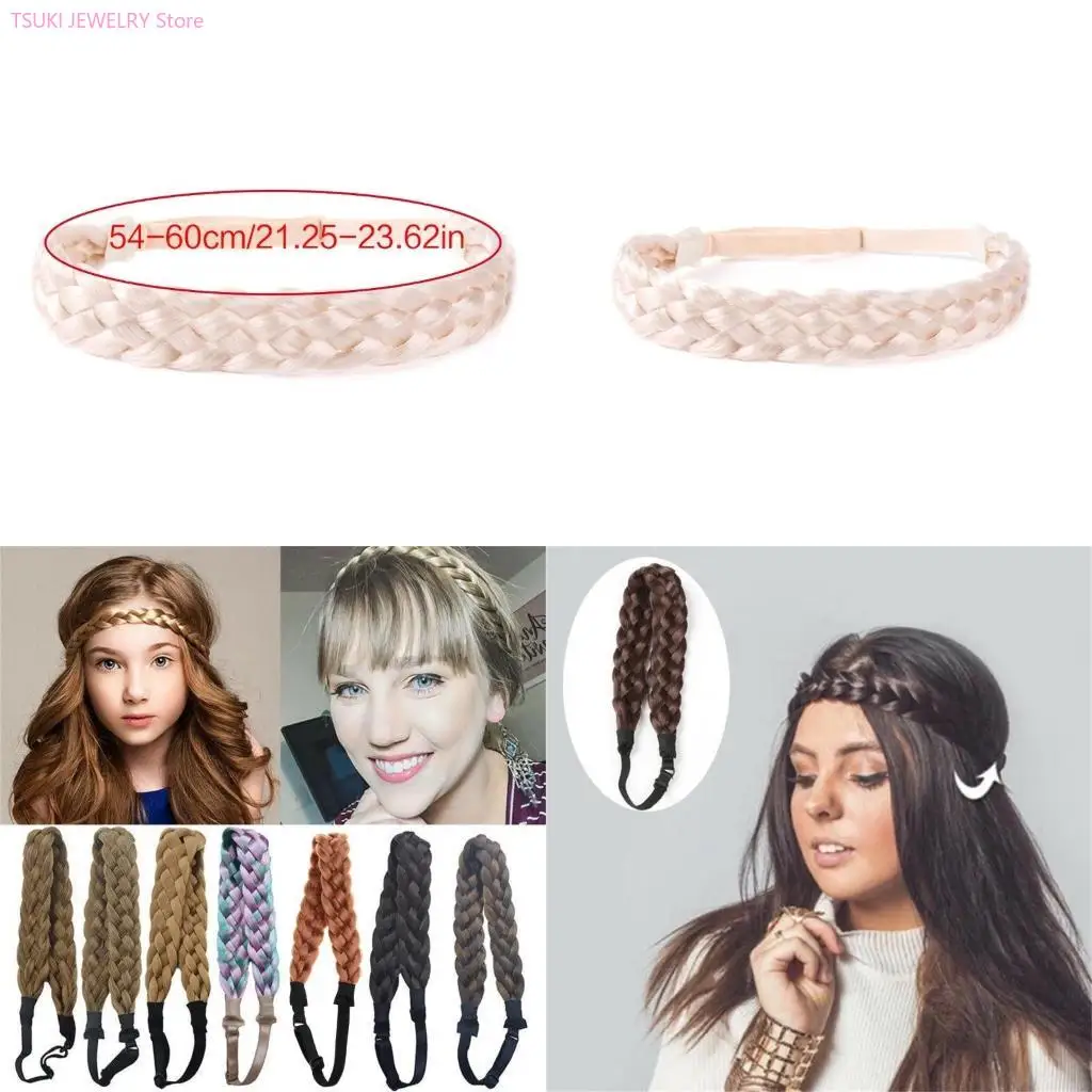 62KE BohemiaStyle Braided Headband Forehead Hair Decorations BohoWigs Braid Headband Women Headpiece Girls Exotic Headdress
62KE BohemiaStyle Braided Headband Forehead Hair Decorations BohoWigs Braid Headband Women Headpiece Girls Exotic Headdress