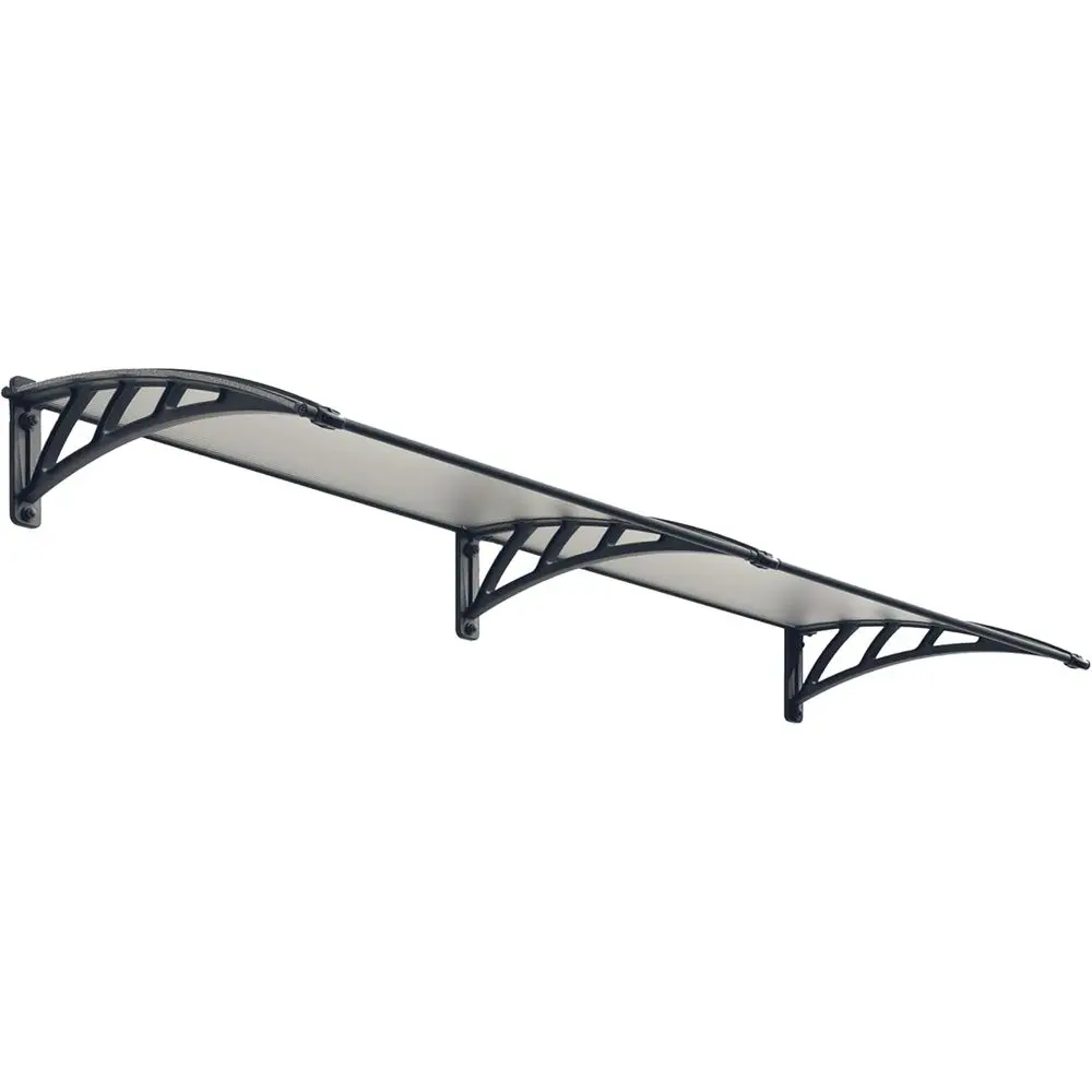 8' x 3' High-End Polyester Patio Awning with Clear Panels, UV Protection, and Weather-Resistant Gray Metal Frame
8' x 3' High-End Polyester Patio Awning with Clear Panels, UV Protection, and Weather-Resistant Gray Metal Frame