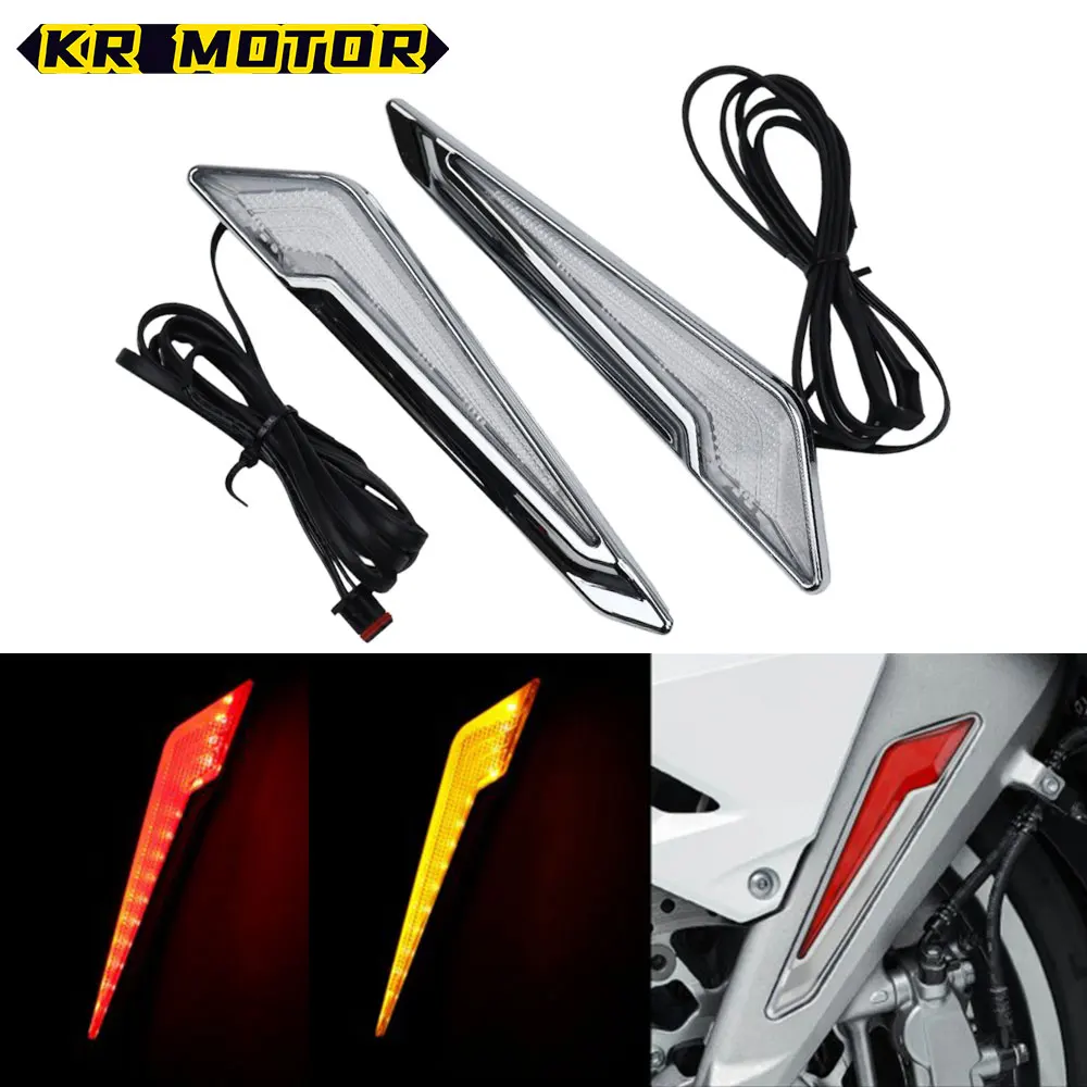 For Honda GoldWing GL1800 Motorcycle Front Brake Fork LED Turn Lights Indicator Decorative Lamp Fit Gold Wing GL 1800 2018-2023
For Honda GoldWing GL1800 Motorcycle Front Brake Fork LED Turn Lights Indicator Decorative Lamp Fit Gold Wing GL 1800 2018-2023