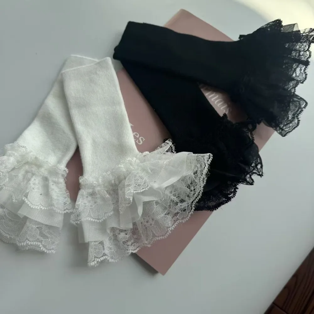1Pair Fashion Long Patchwork Sleeves Knitting Black White Lace Ruffles Cuff Embroidery Elastic Elbow Sleeve Autumn Winter
1Pair Fashion Long Patchwork Sleeves Knitting Black White Lace Ruffles Cuff Embroidery Elastic Elbow Sleeve Autumn Winter