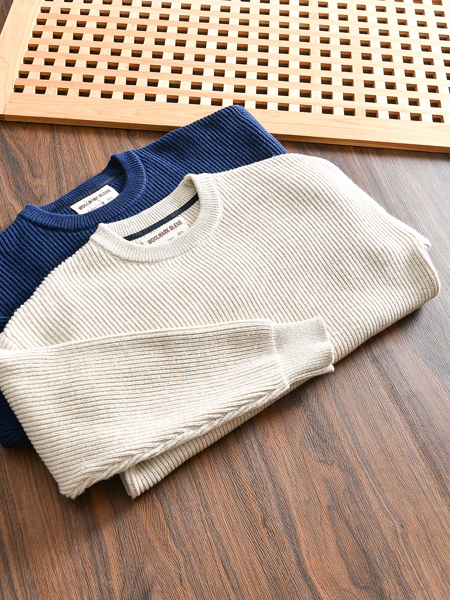 High-End Merino Wool Blend Men's Long Sleeve round Neck Knitted Sweater Trendy Casual Loose Fit Youthful Vitality Style Winte...
High-End Merino Wool Blend Men's Long Sleeve round Neck Knitted Sweater Trendy Casual Loose Fit Youthful Vitality Style Winte...