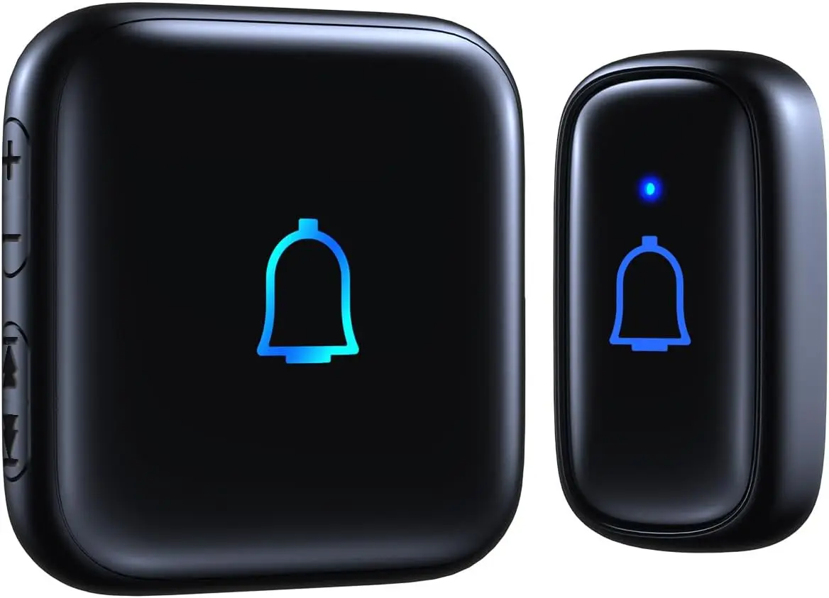 Wireless Doorbell with 66 Chimes, 115dB Volume, 1000ft Range, Mute Mode, for Home Office Classroom
Wireless Doorbell with 66 Chimes, 115dB Volume, 1000ft Range, Mute Mode, for Home Office Classroom