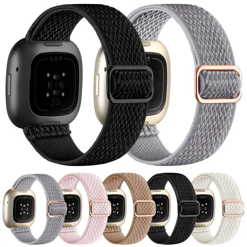 Braided Bands Compatible with Fitbit Versa 4/Fitbit Versa 3/Sense 2/Sense 1,Soft Stretchy Elastic Nylon Sport Loop Strap
Braided Bands Compatible with Fitbit Versa 4/Fitbit Versa 3/Sense 2/Sense 1,Soft Stretchy Elastic Nylon Sport Loop Strap