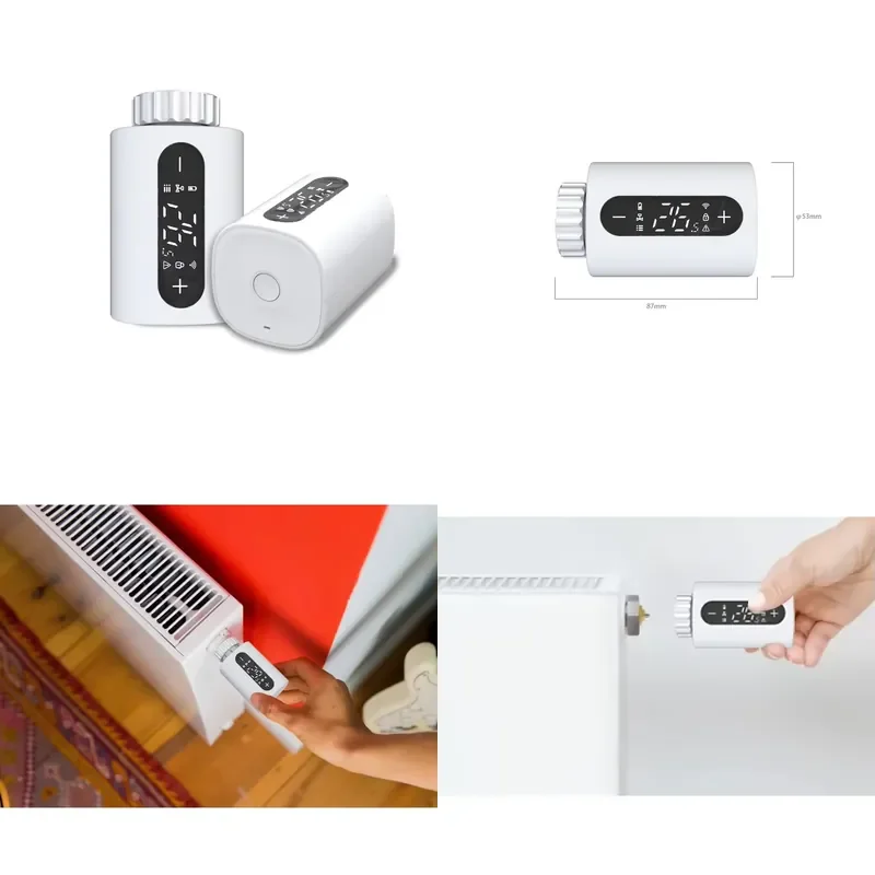 Wifi Smart Radiator Valve Programmable Digital Heating WirelessThermostat
Wifi Smart Radiator Valve Programmable Digital Heating WirelessThermostat