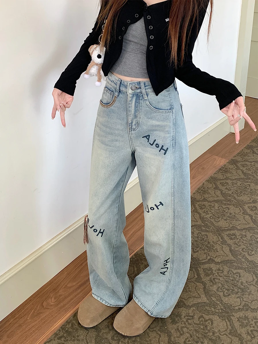 Джинсы-клеш для женщин, одежда в центре города, вышивка, цветочный узор, графическое художественное украшение, женская одежда, джинсовая мода 
Джинсы-клеш для женщин, одежда в центре города, вышивка, цветочный узор, графическое художественное украшение, женская одежда, джинсовая мода