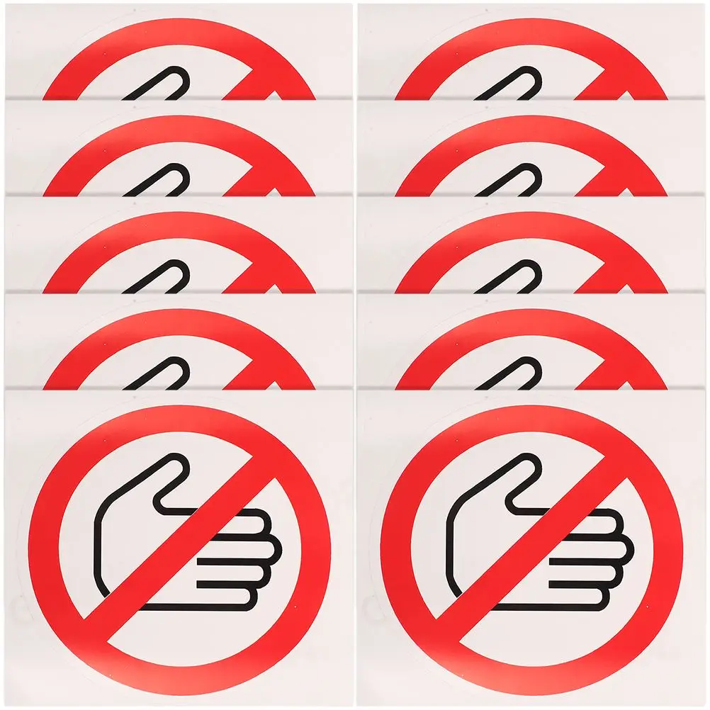 10 Pcs Warning Sign Stickers Bright Color Safety Do Not Touch Decals Machine Caution Labels Traffic Signs
10 Pcs Warning Sign Stickers Bright Color Safety Do Not Touch Decals Machine Caution Labels Traffic Signs